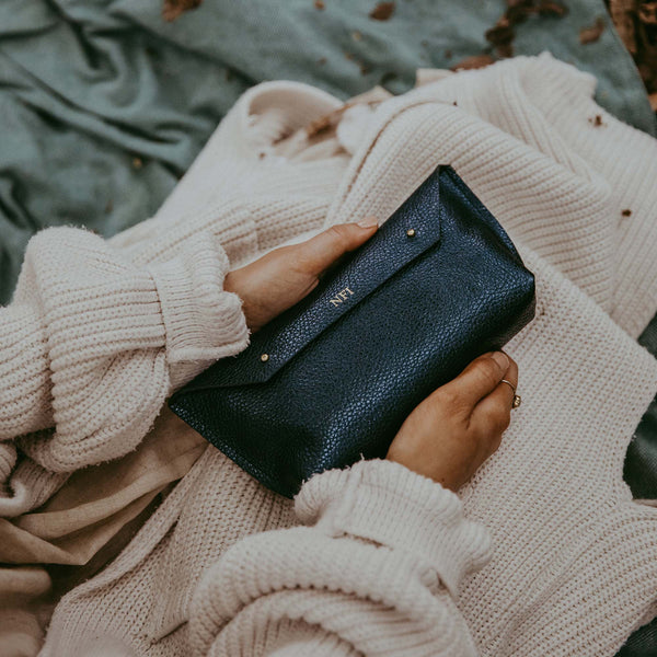 Ailla Leather Clutch Bag