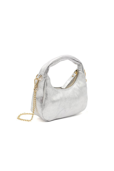Chic Genuine Italian Leather Crossbody Bag with Elegant Chai