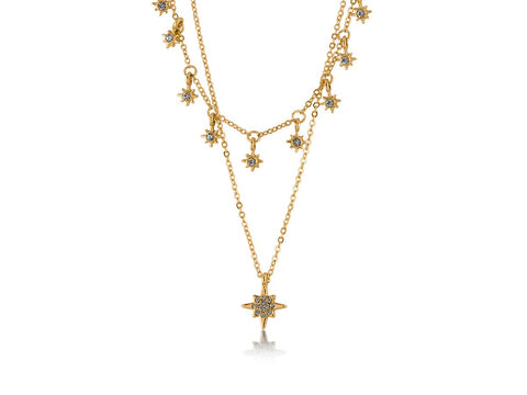 Celena Star Two Layered Necklace