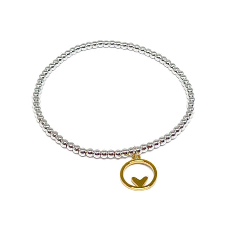 Beau Heart Bracelet - Gold