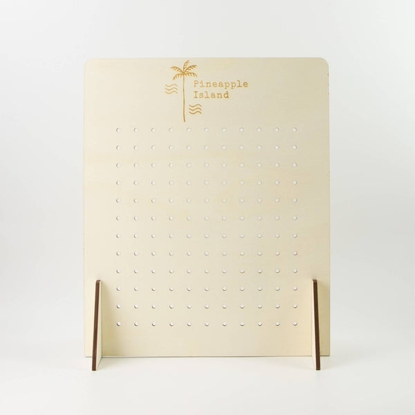Pineapple Island Pegboard Counter Display, Surf Jewelry