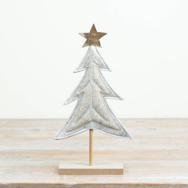 White Felt Tree, 30cm