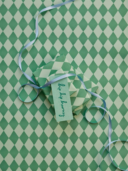 Diamond Gift Wrap Green