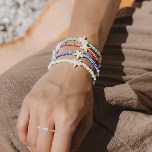 Tidepool Starfish Beaded Bracelet