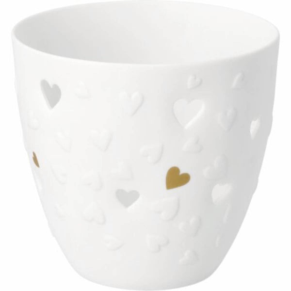 Räder – Rader Poetry light golden Hearts Dia.9,5cm H.9cm