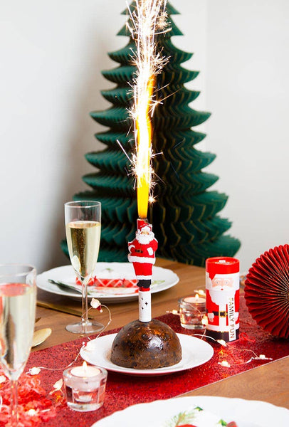 Botanical Santa Singing Ice Fountain