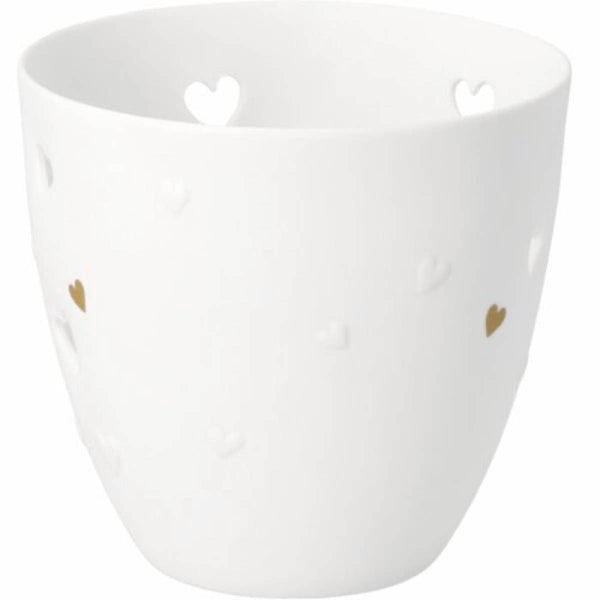 Räder – Rader Poetry light golden Hearts Dia.9,5cm H.9cm