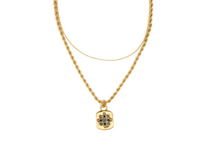Estelle Star Charm Slinky Two Layered Necklace
