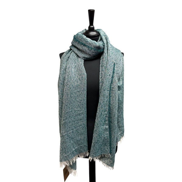 Fringe Edge Mottle Forest Green Spring Scarf SS480