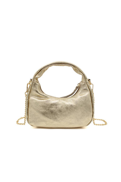 Chic Genuine Italian Leather Crossbody Bag with Elegant Chai