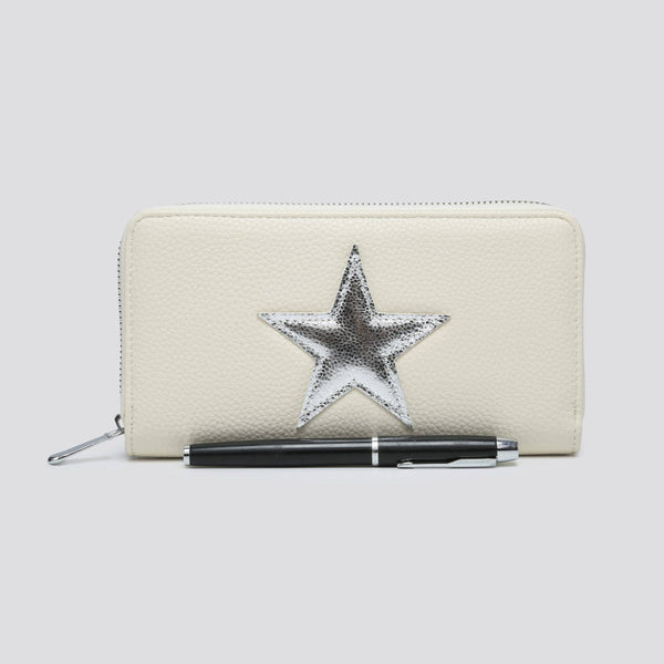 JNY023 Faux Leather Star Purse