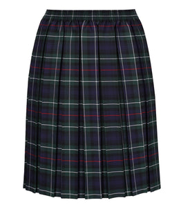 East Hunsbury girls box pleat skirt
