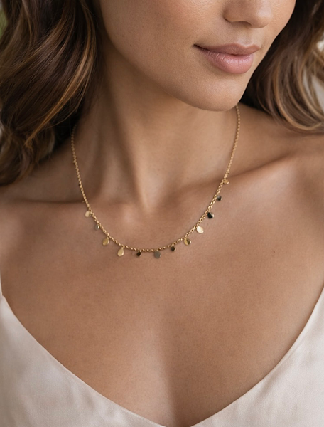 Olivia Waterproof Short Necklace - Gold/Stainless Steel