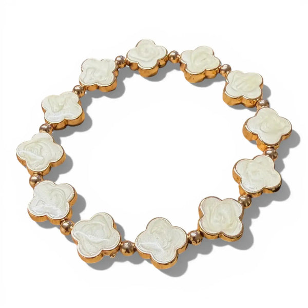 Clover Pearlescent Bracelet BR248GW