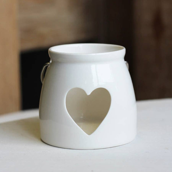 Cut Heart T-light Holder 10cm