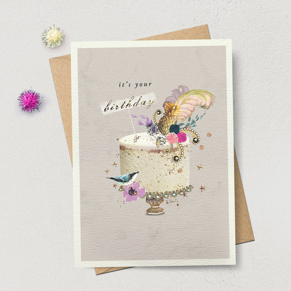 It's Your Birthday Feather Cake