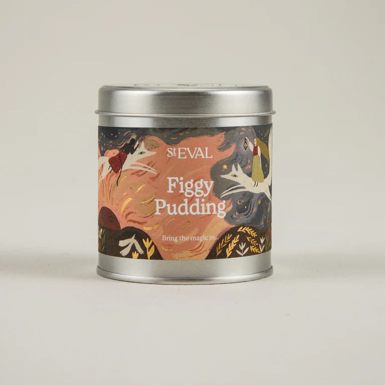 Figgy pudding christmas candle tin