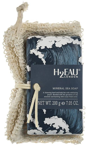H2Eau Mineral Sea Soap with Mitten (200g)