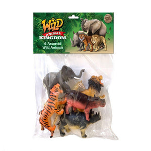 Wild animal kingdom 6 toy animals