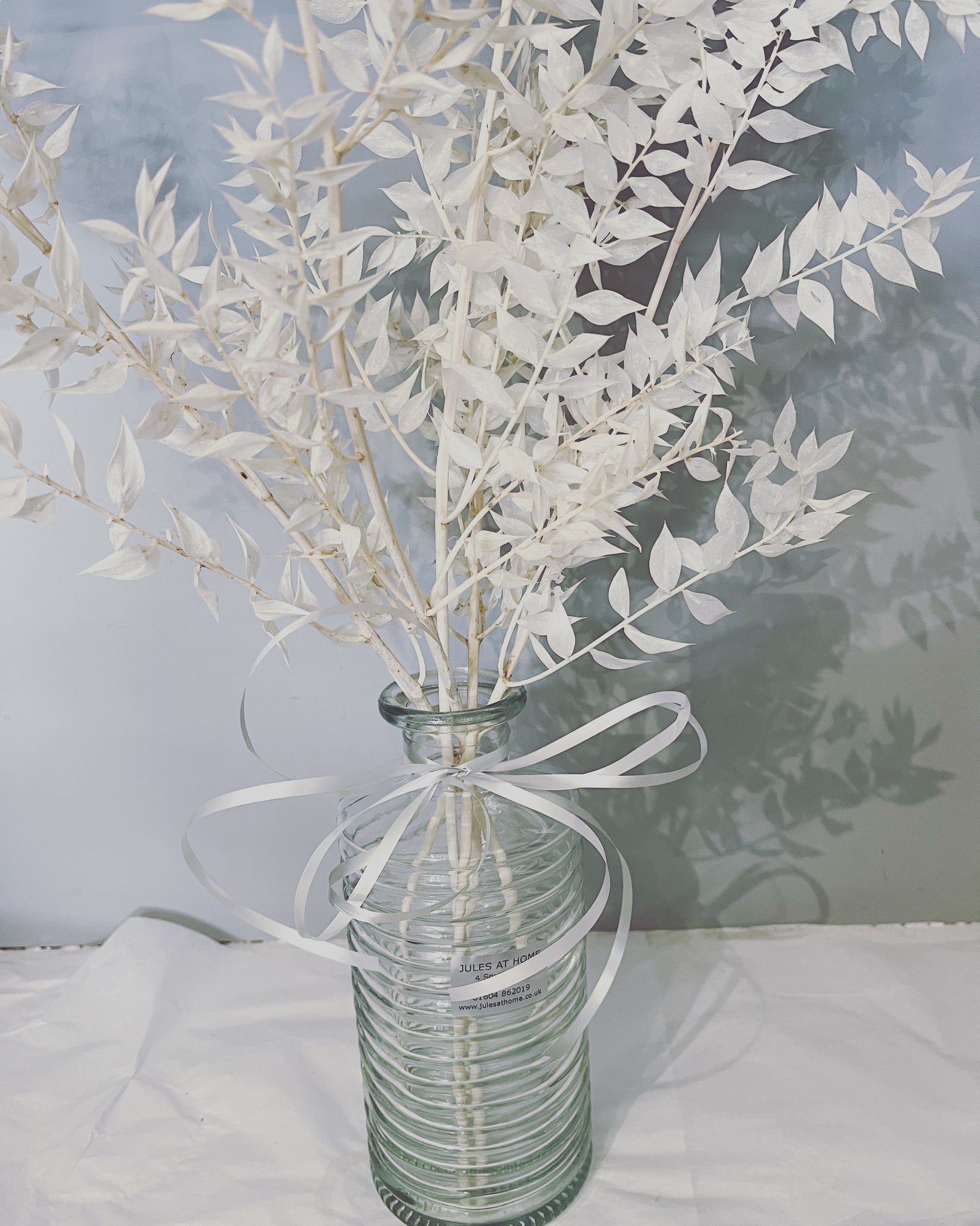 Dried white arrangement