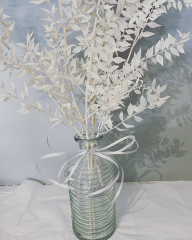 Dried white arrangement