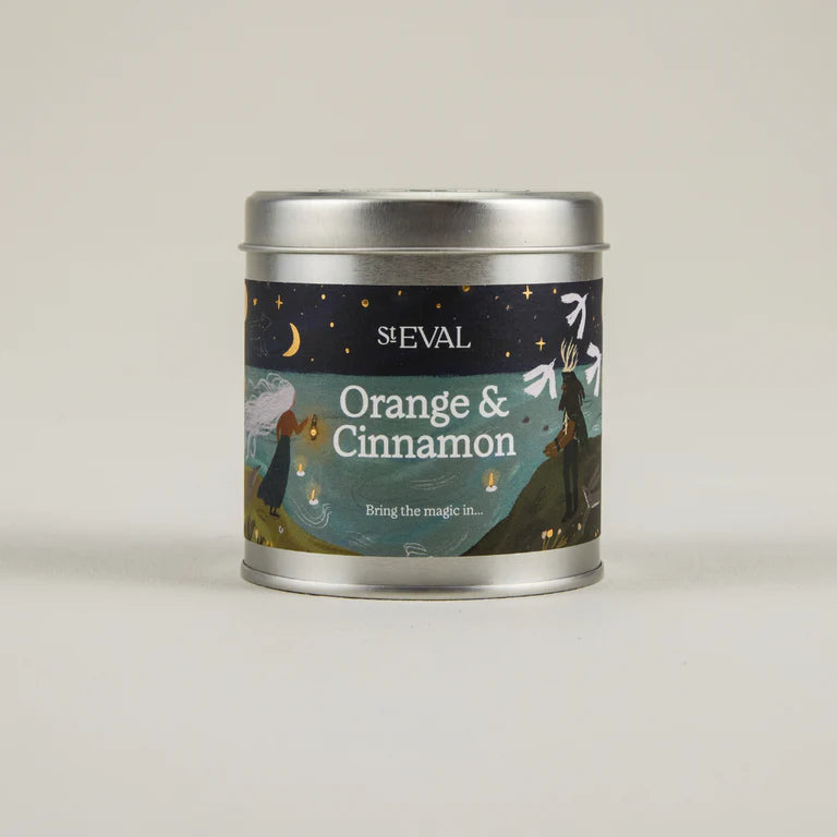 Orange & Cinnamon Christmas Scented Tin Candle