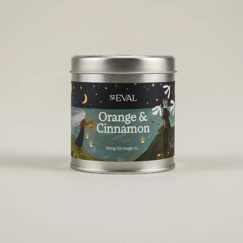 Orange & Cinnamon Christmas Scented Tin Candle