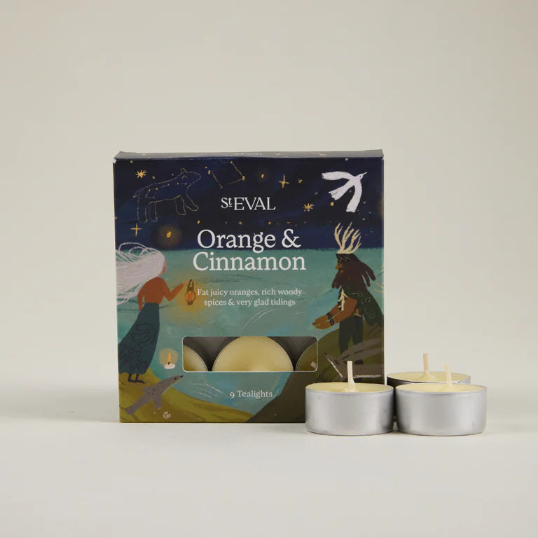 Orange & cinnamon christmas tealights