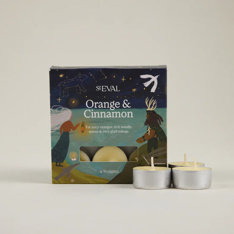 Orange & cinnamon christmas tealights