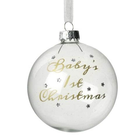 "Baby's First Christmas" Bauble loo