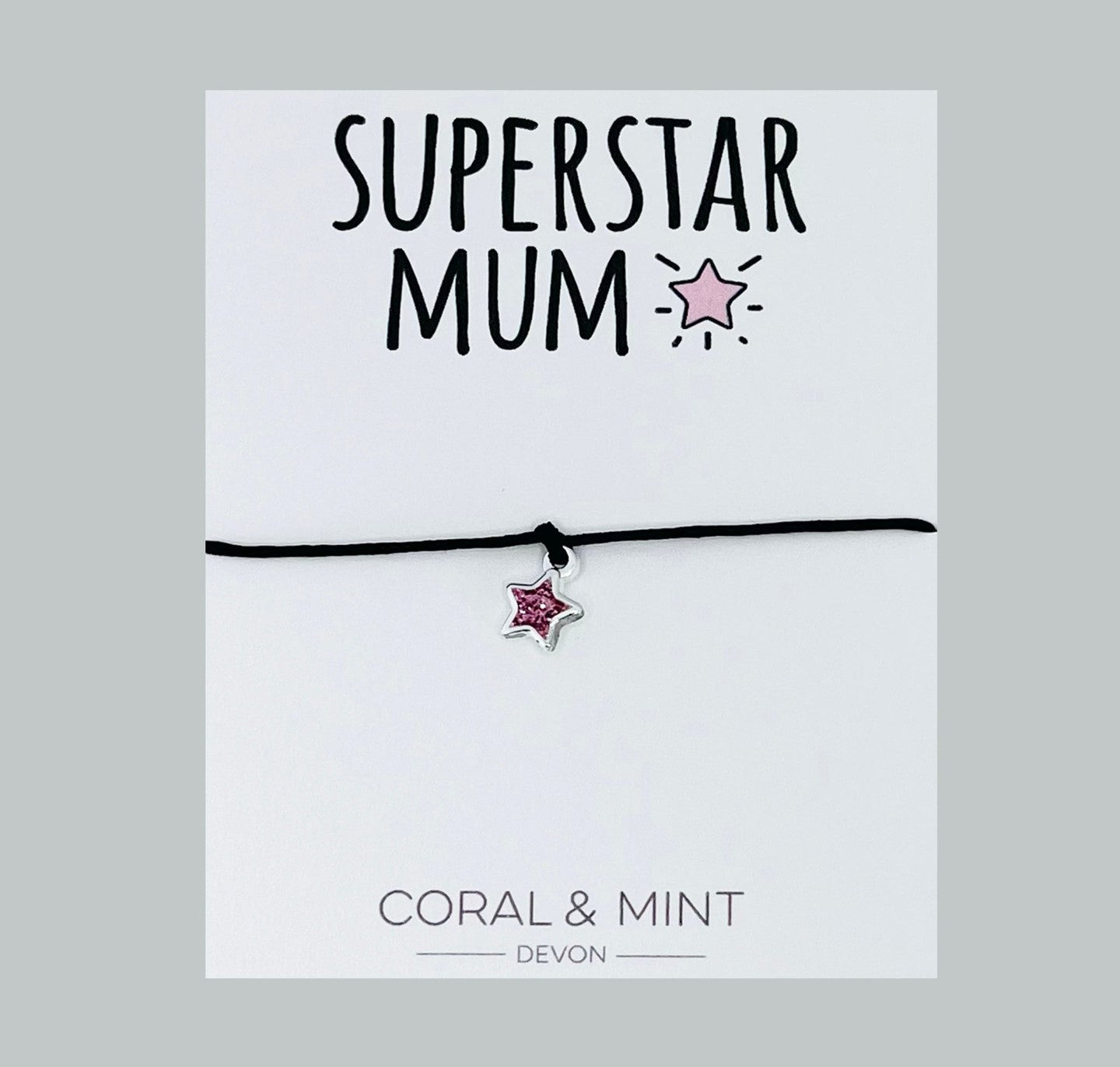 Superstar mum charm bracelet