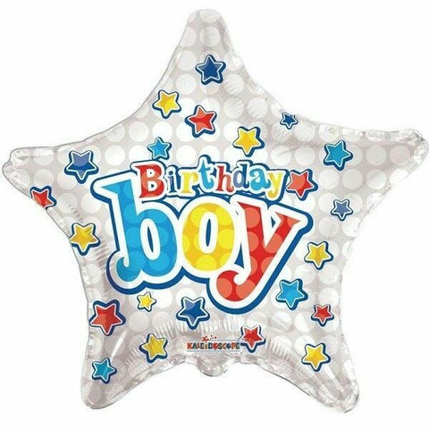 "Birthday Boy" Star Helium Balloon