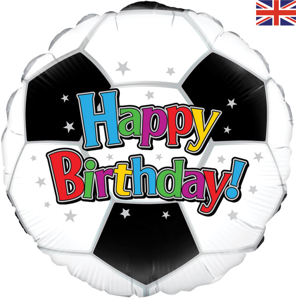 "Happy Birthday!" Football Helium Balloon