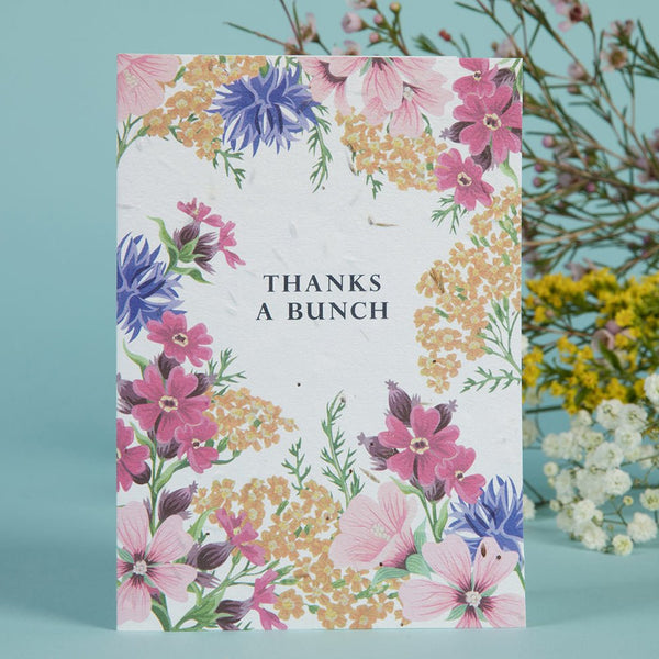 Thanks a Bunch Seeded Greeting Card