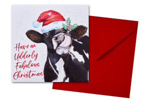 Udderly Fabulous Christmas Card