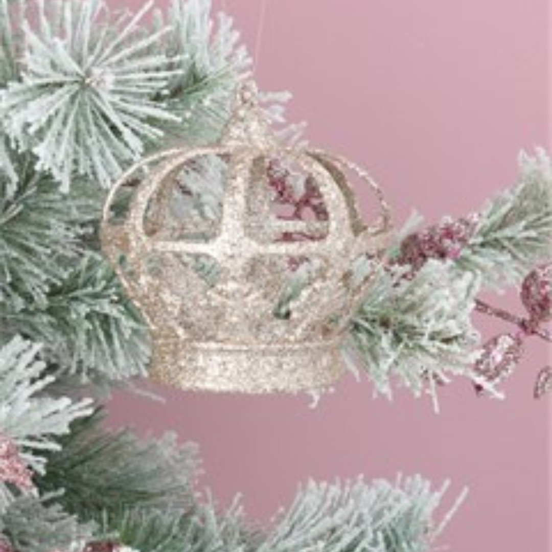 Glitter Crown Hanging Ornament