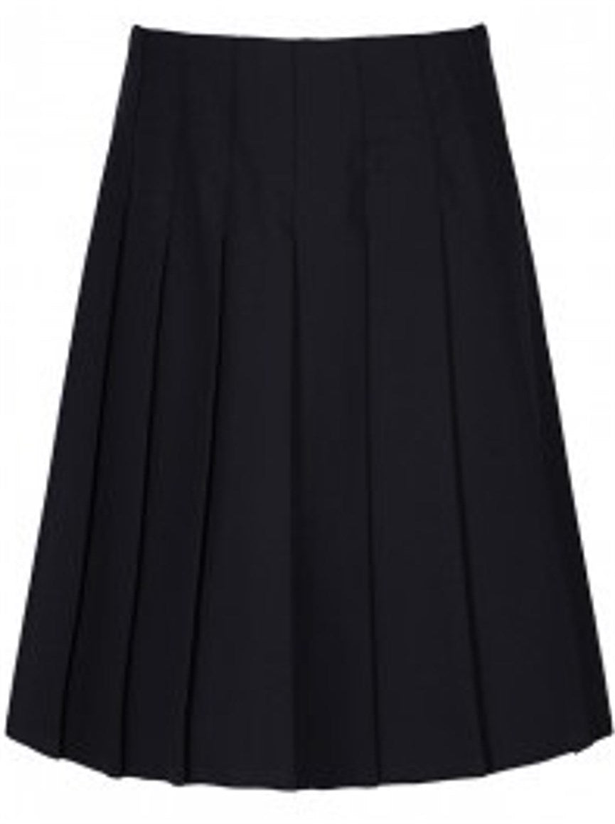 Senior stitch down pleated skirt (Black) These may need to be ordered ...