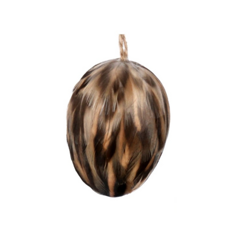 Natural Feather Egg Decoration