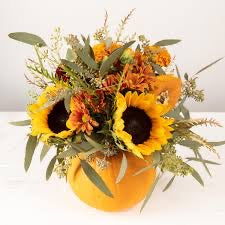 Pumpkin and fresh flower decoration!!!