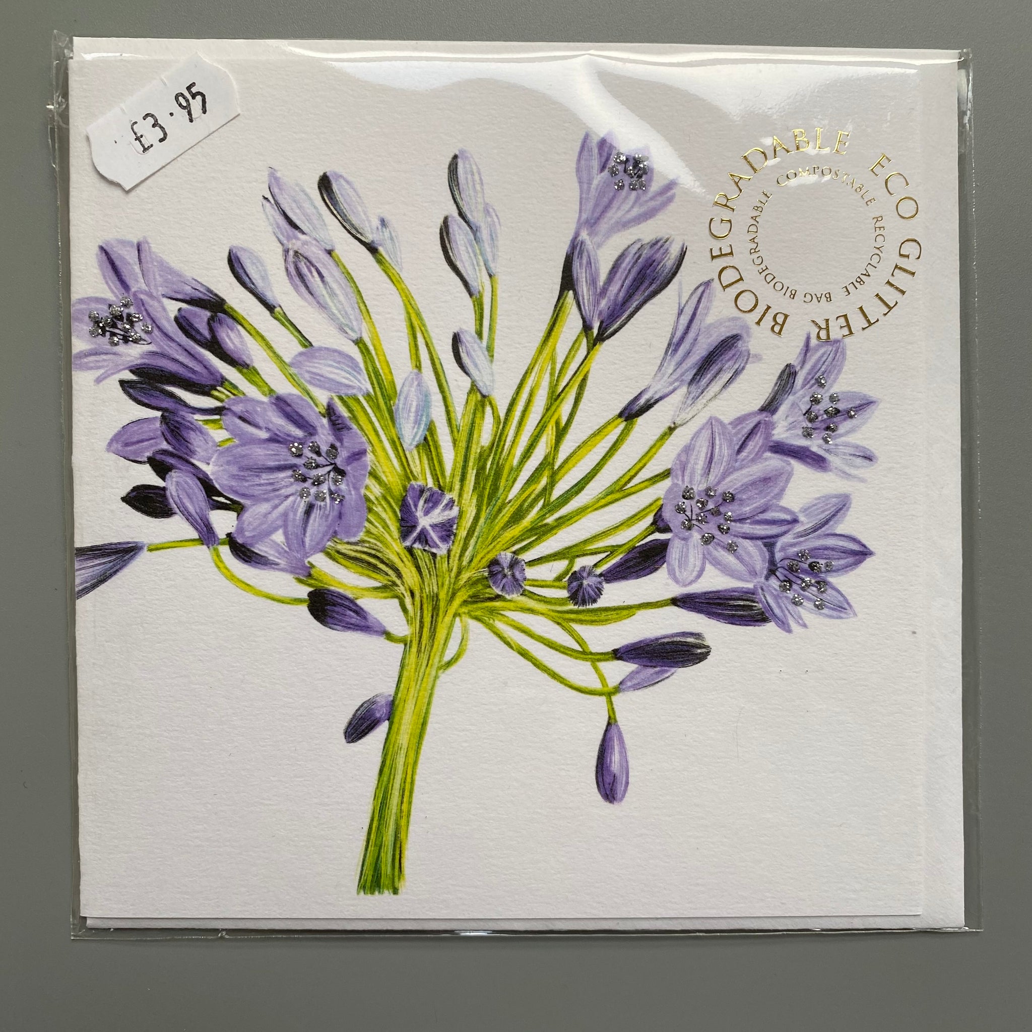 Purple Flower Card