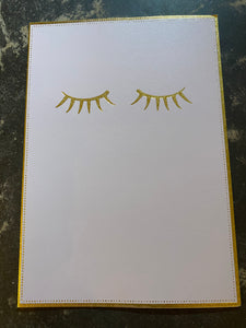 Eyelash lilac card