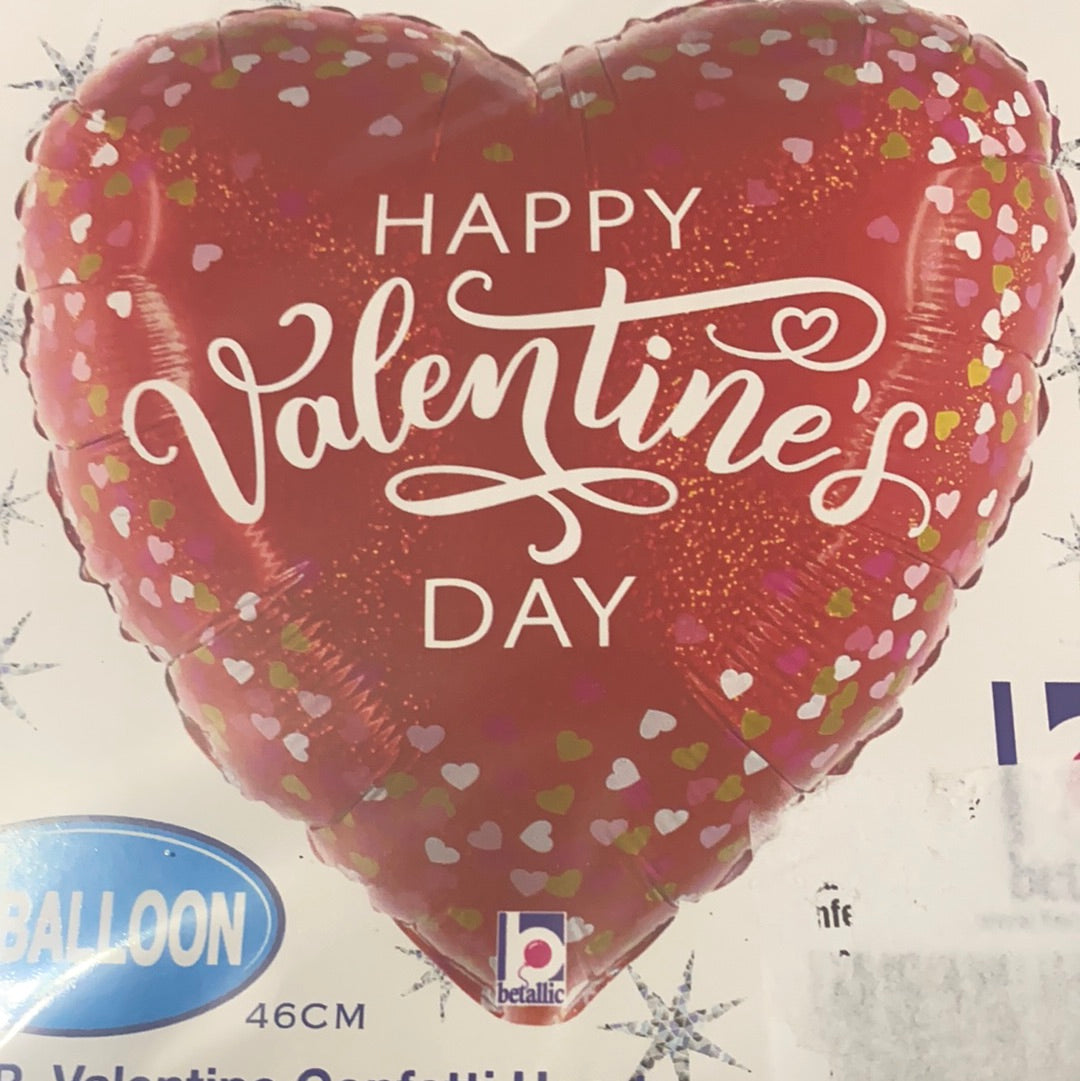 Valentines helium balloon