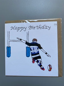 Rugby card made in the uk