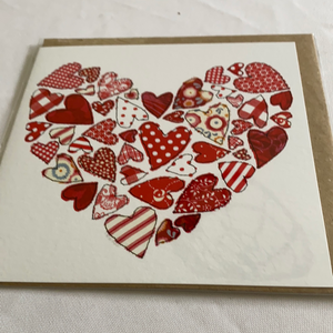 Heart card made in the uk