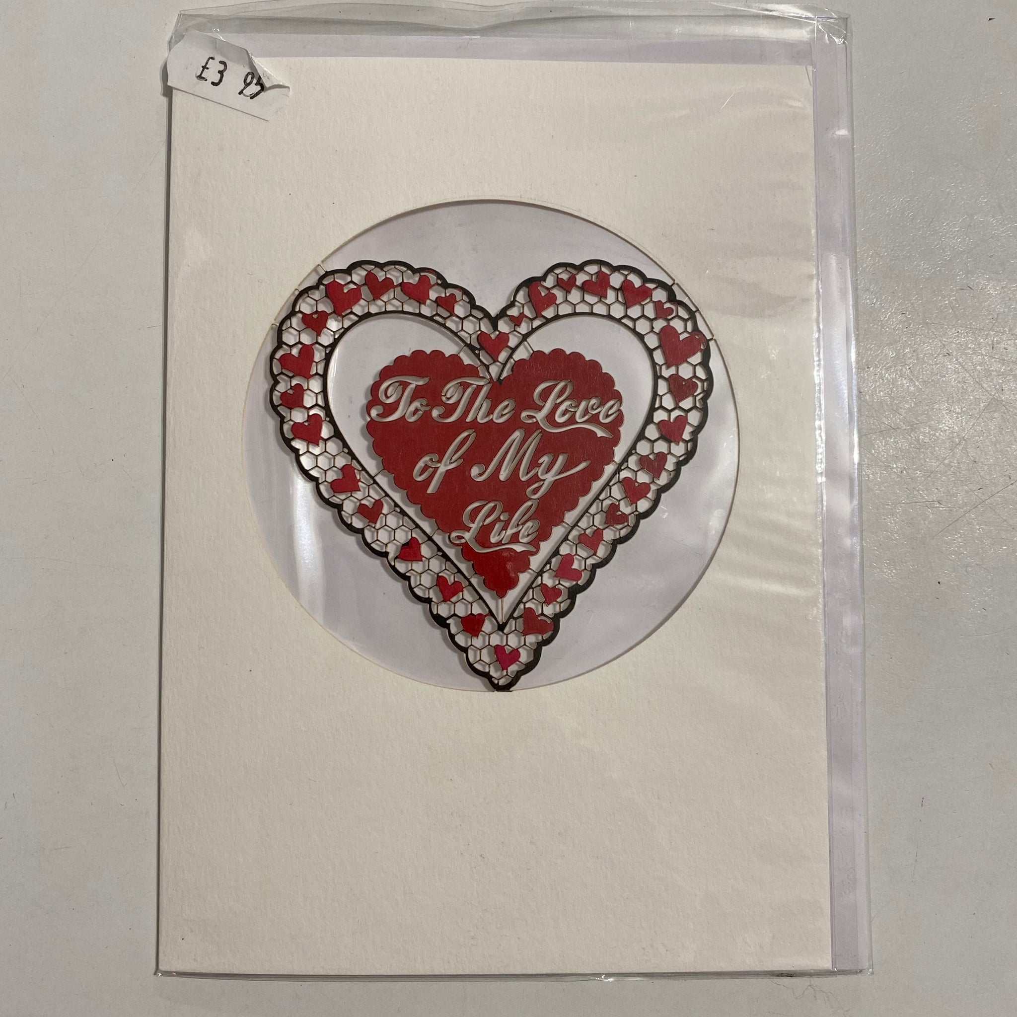 Heart Card cut out