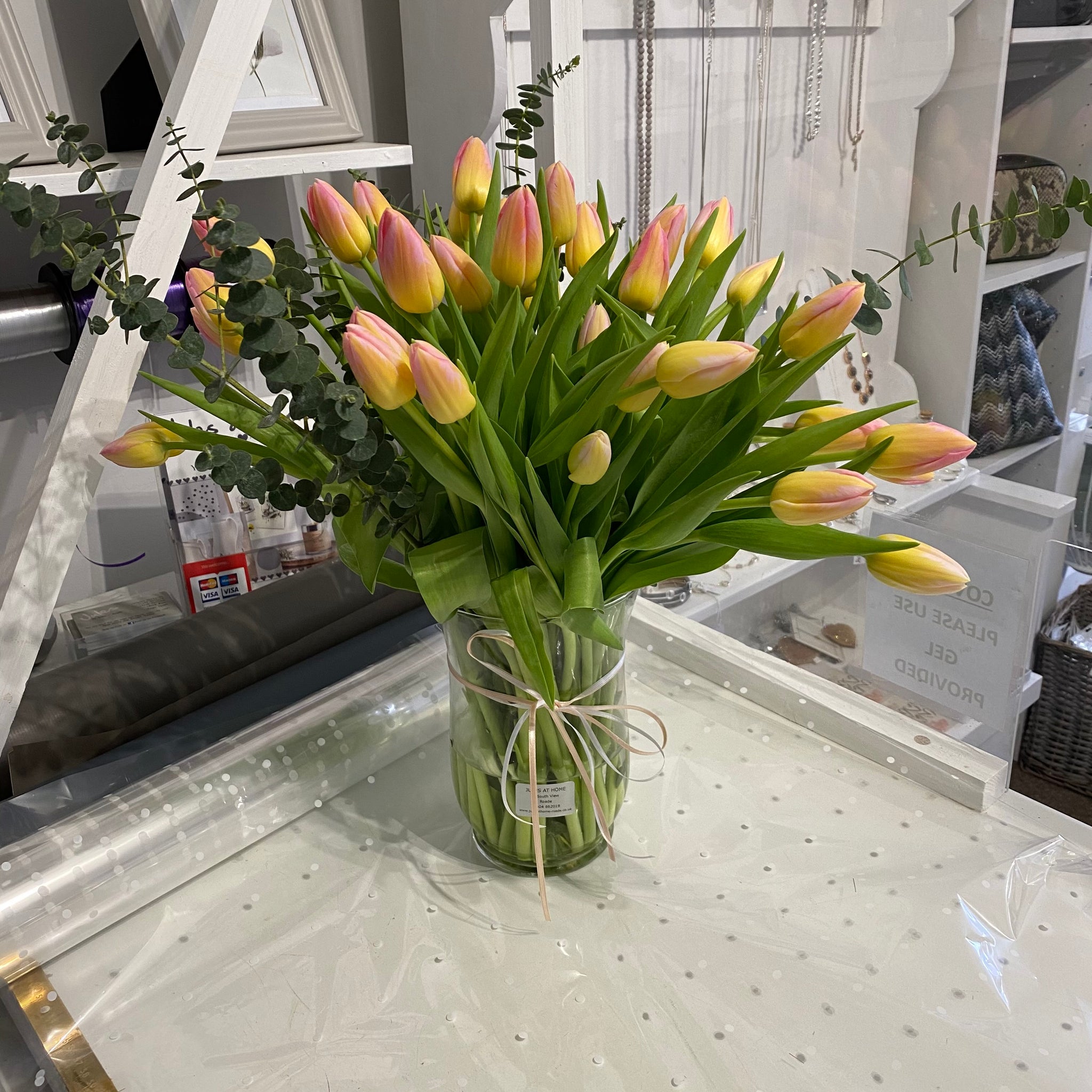 Large Vase of  Tulips