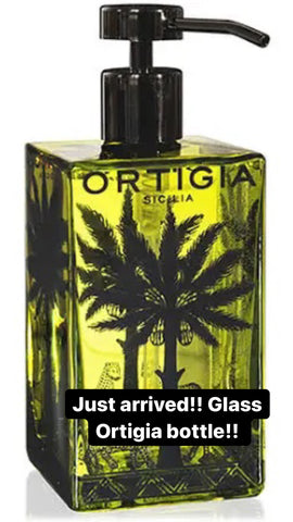 Ortigia empty glass Fico bottle with pump