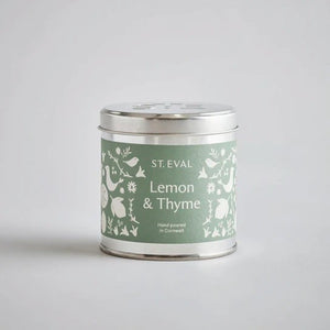 Lemon and Thyme Scented Candle Tin