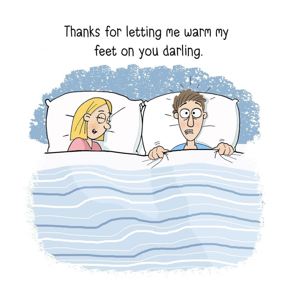 Warm Feet Funny Card
