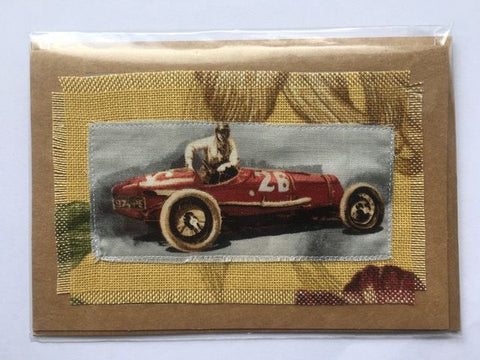 Vintage red racing car
